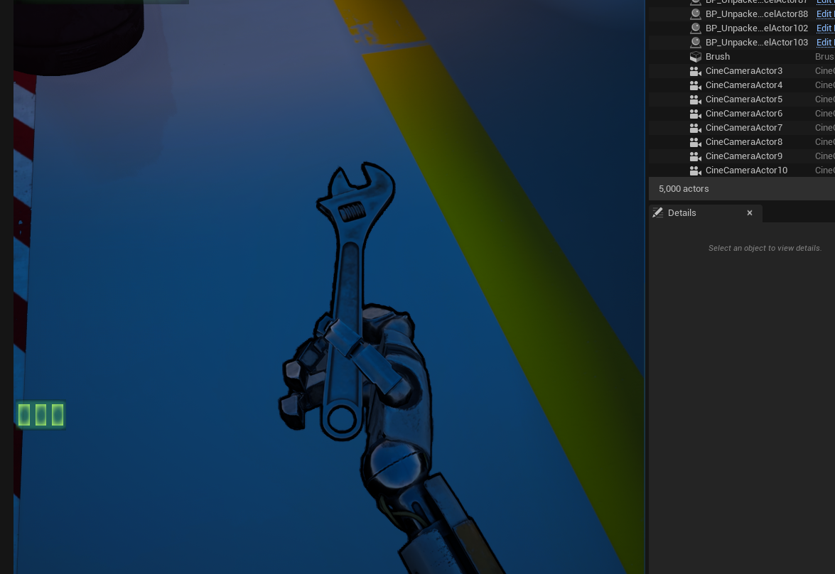 렌치 등 도구 파지 예시